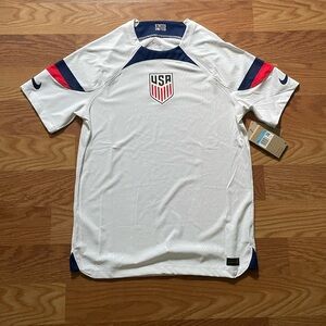 USMNT Nike 2022/23 Home Vapor Match Authentic Blank Jersey